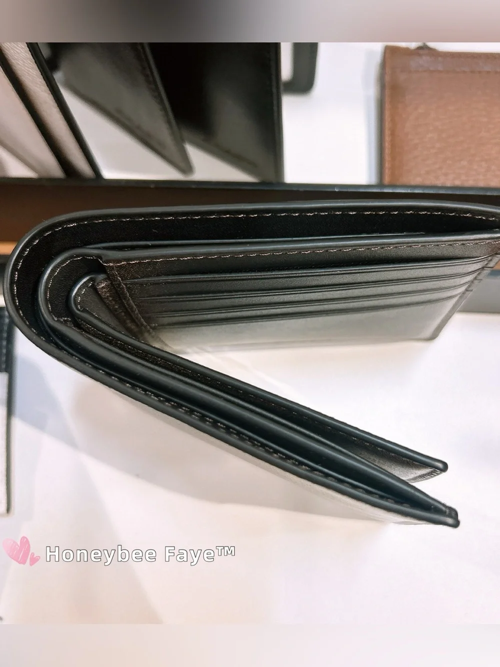 Coach Black Leather Men's 3-In-1 Wallet In Loved Leather ceu74